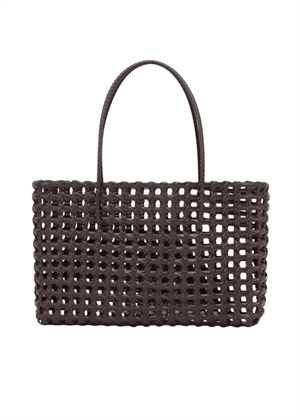Kaya woven big tote bag Brown Sui Ava 
